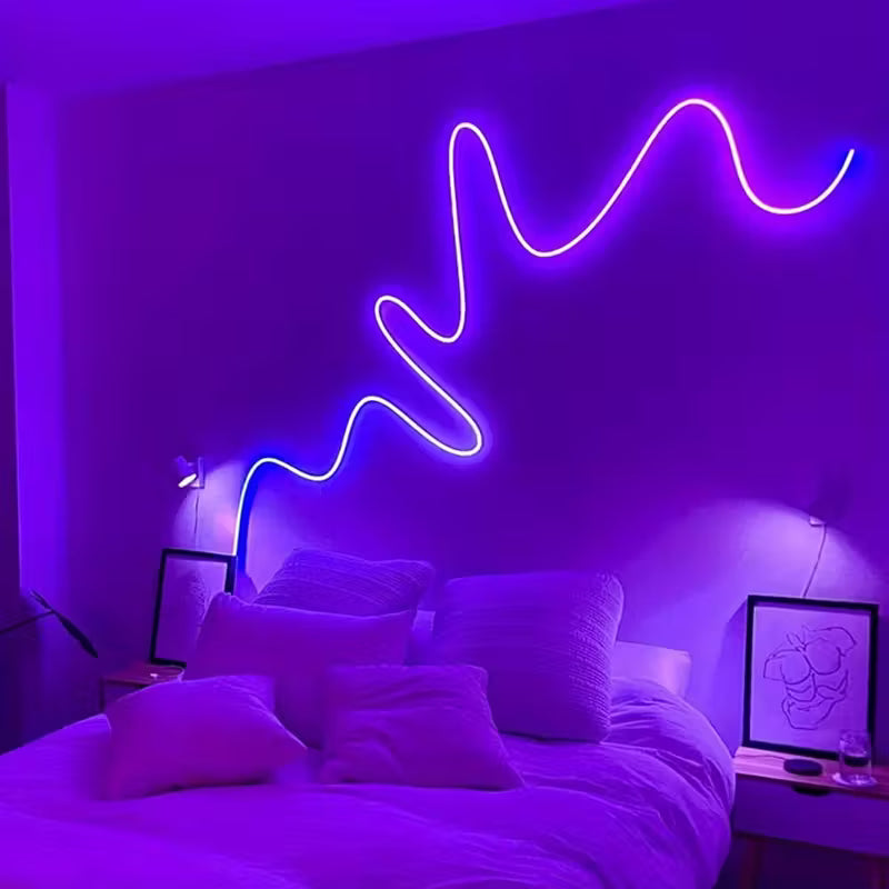 5 Meter Smart RGB Neon LED Strip Lights with App & Remote | Music Sync Rope Light for Room, Gaming, Party, Diwali & Home Decoration