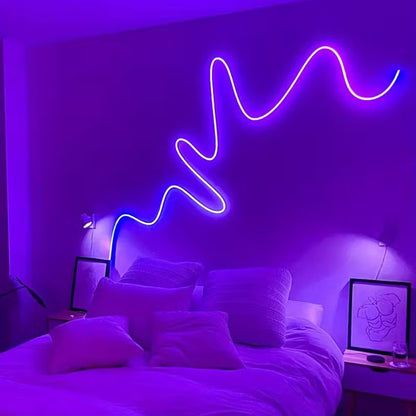 5 Meter Smart RGB Neon LED Strip Lights with App & Remote | Music Sync Rope Light for Room, Gaming, Party, Diwali & Home Decoration